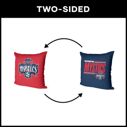 Washington Mystics double sided Throw Pillow