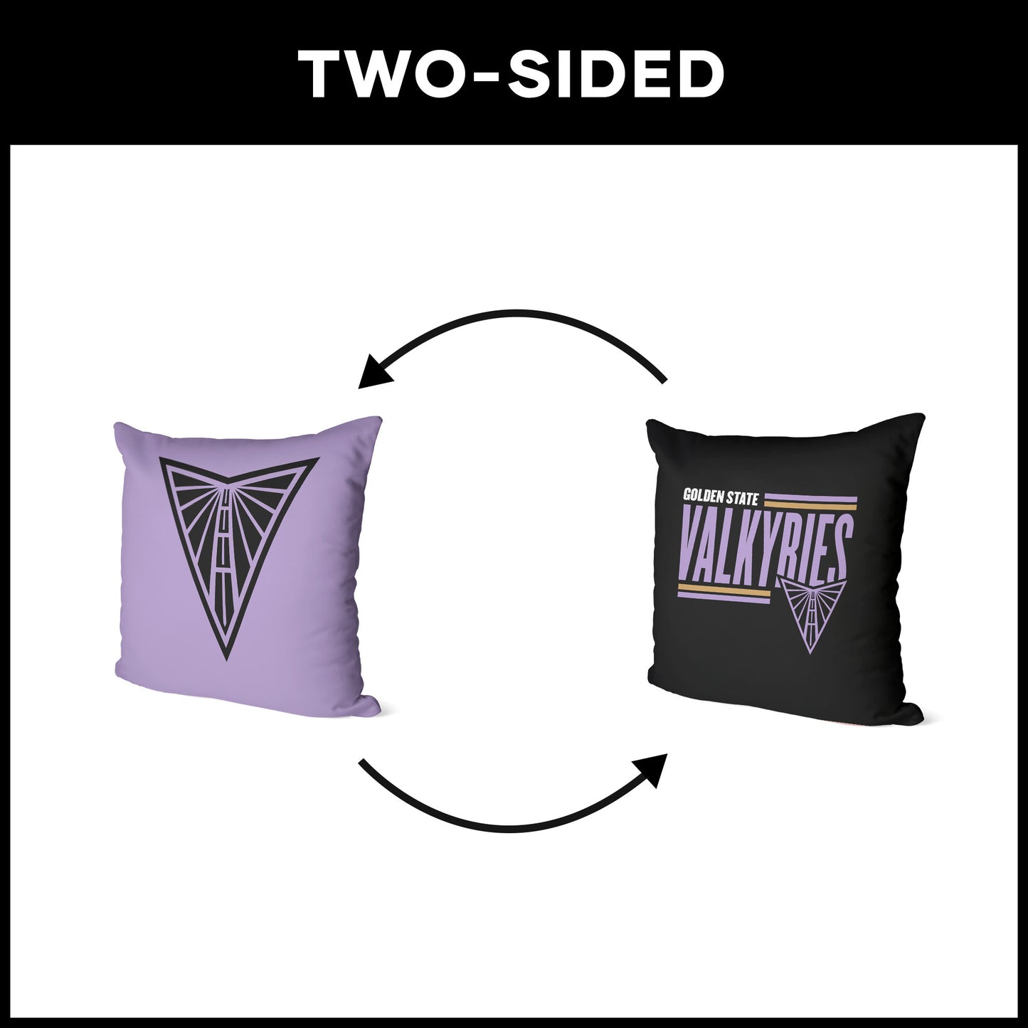 Golden State Valkyries double sided Throw Pillow
