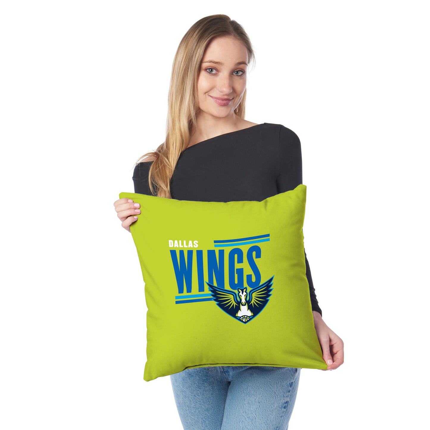 Dallas Wings WNBA Throw Pillow Lifestyle
