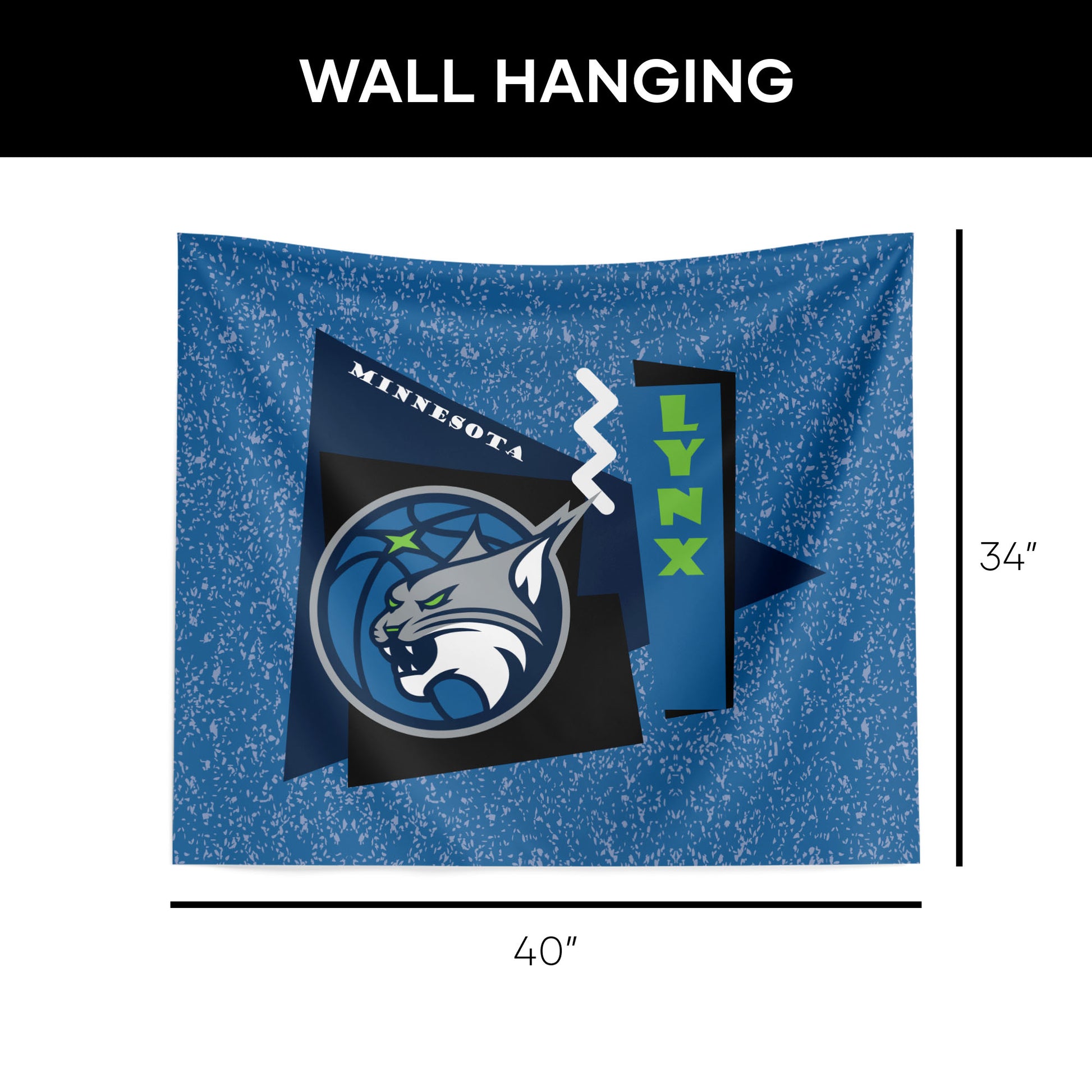 Minnesota Lynx Premium Wall Hanging Dimensions