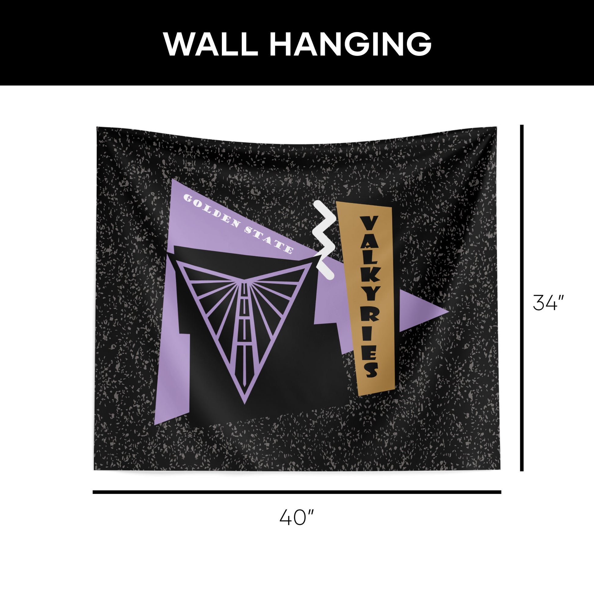 Golden State Valkyries Premium Wall Hanging Dimensions