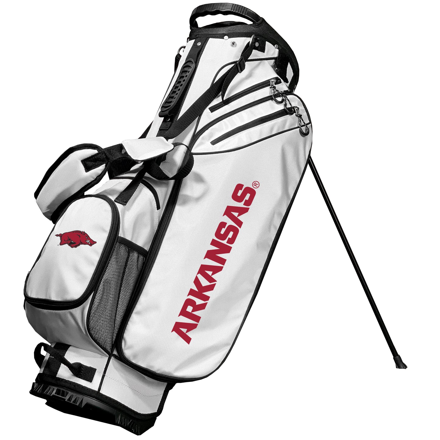 Arkansas Razorbacks White Birdie Golf Bag