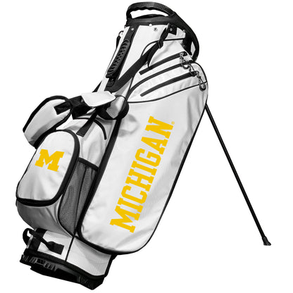 Michigan Wolverines White Birdie Golf Bag