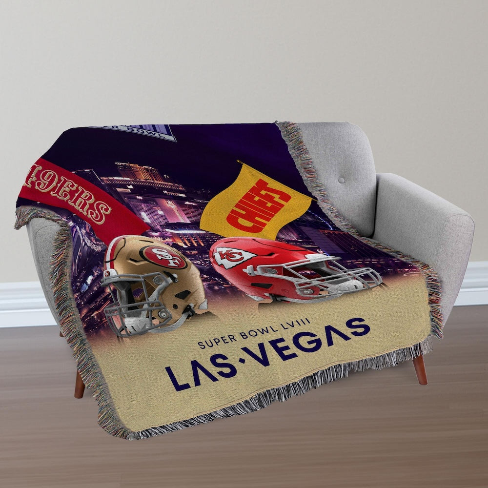 Chiefs vs 49ers Super Bowl banner tapestry lifestyle