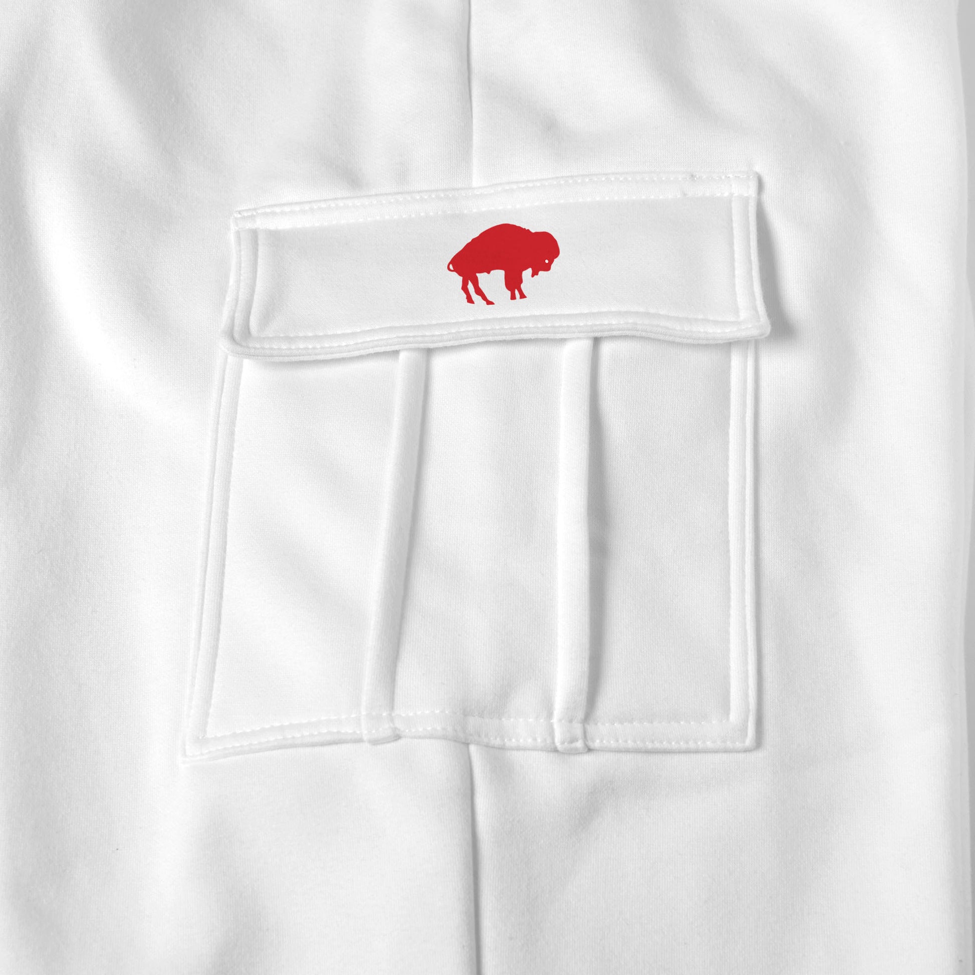 Buffalo Bills white sweat pants logo