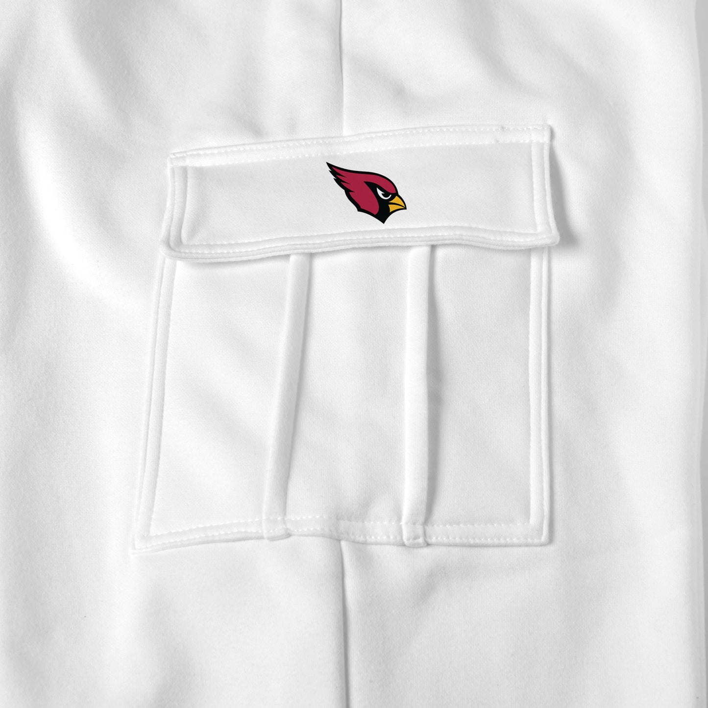 Arizona Cardinals white sweat pants logo