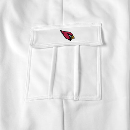 Arizona Cardinals white sweat pants logo