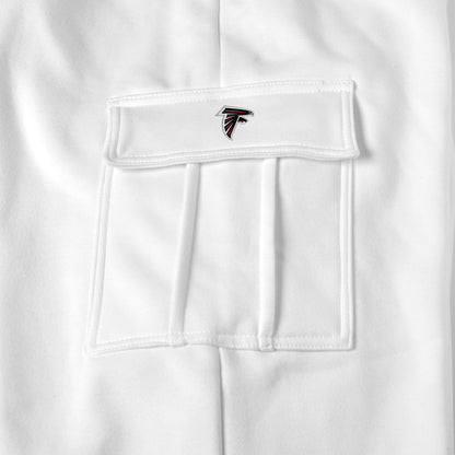 Atlanta Falcons white sweat pants logo