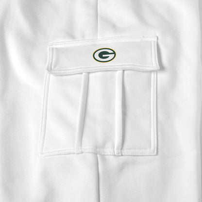 Green Bay Packers white sweat pants logo