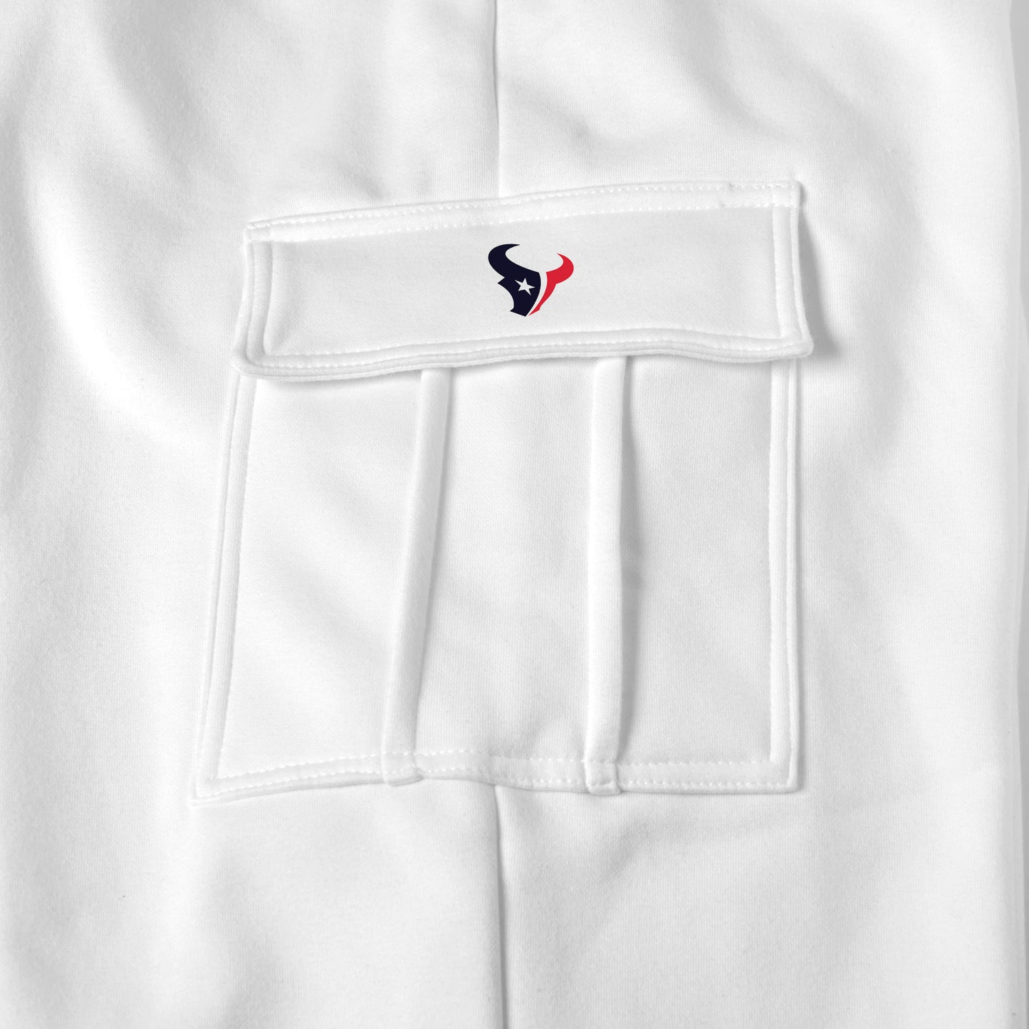 Houston Texans white sweat pants logo