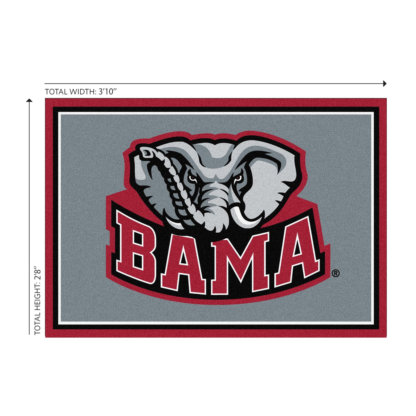 Alabama Crimson Tide Welcome Mat Dimensions