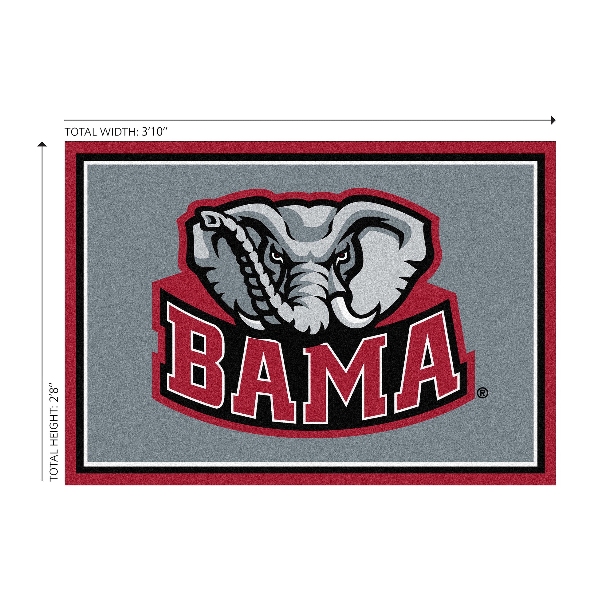Alabama Crimson Tide Welcome Mat Dimensions