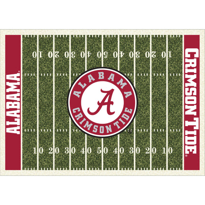 Alabama Crimson Tide home field style area rug