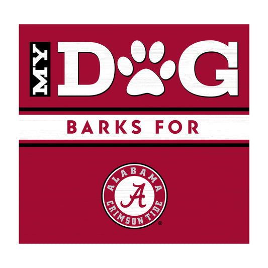 Alabama Crimson Tide dog sign