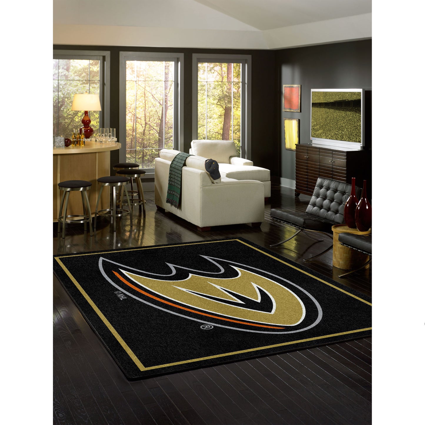 Anaheim Ducks spirit style area rug life