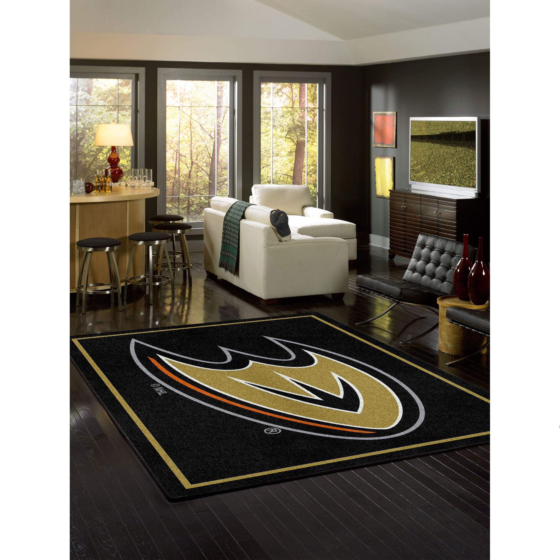 Anaheim Ducks spirit style area rug life