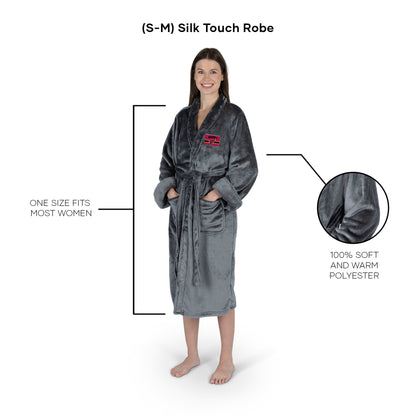 Driver Name silk touch charcoal women bathrobe