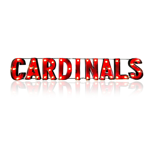 Arizona Cardinals lighted metal sign