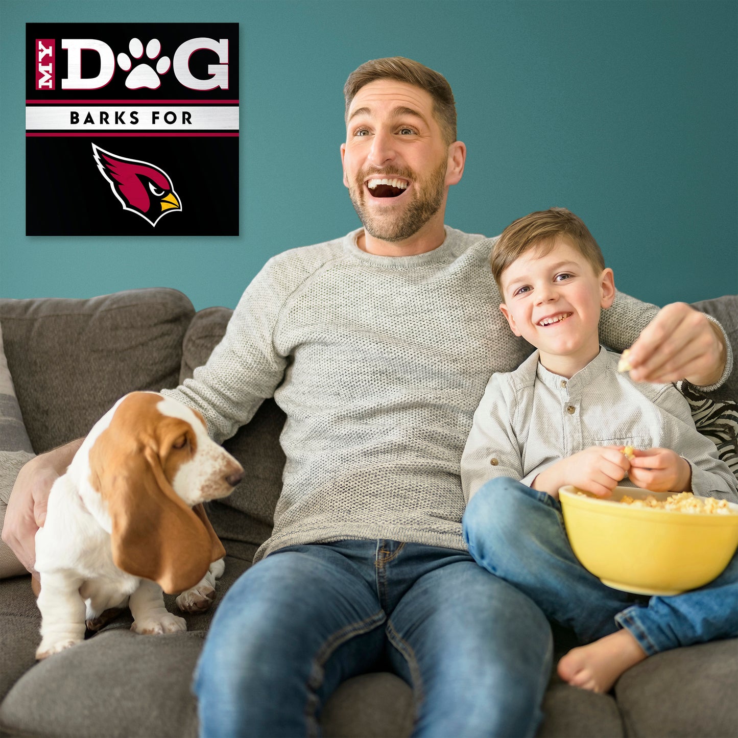 Arizona Cardinals my dog art sign