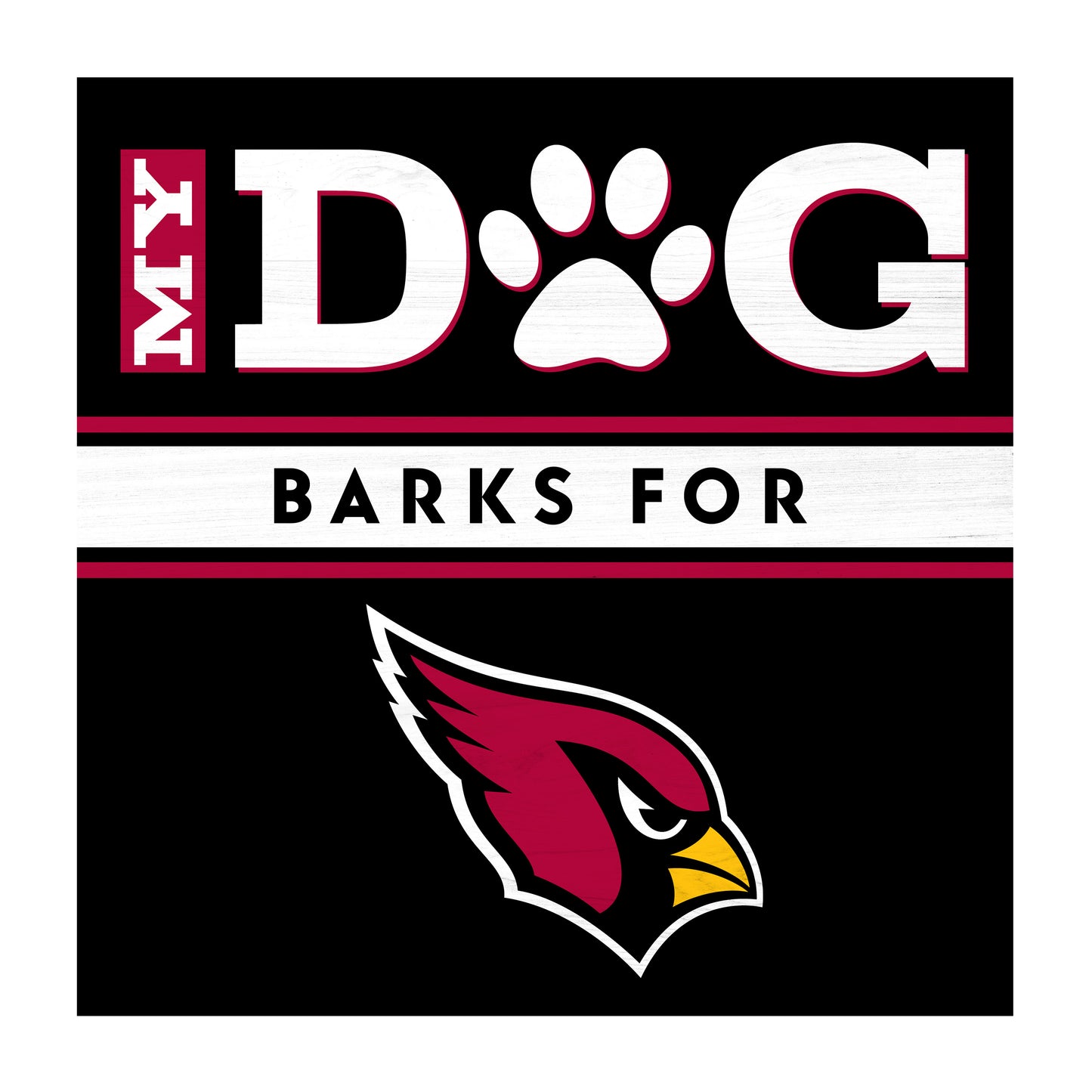 Arizona Cardinals dog sign