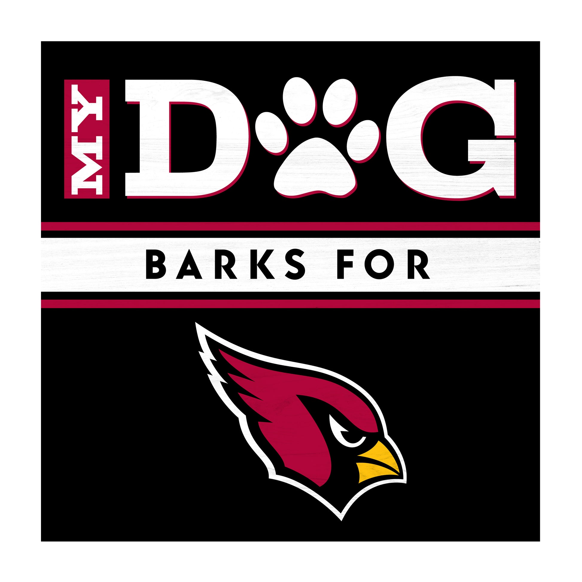 Arizona Cardinals dog sign