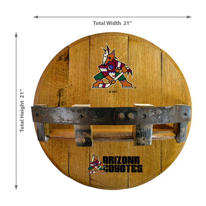 Arizona Coyotes whiskey barrel shelf dimensions