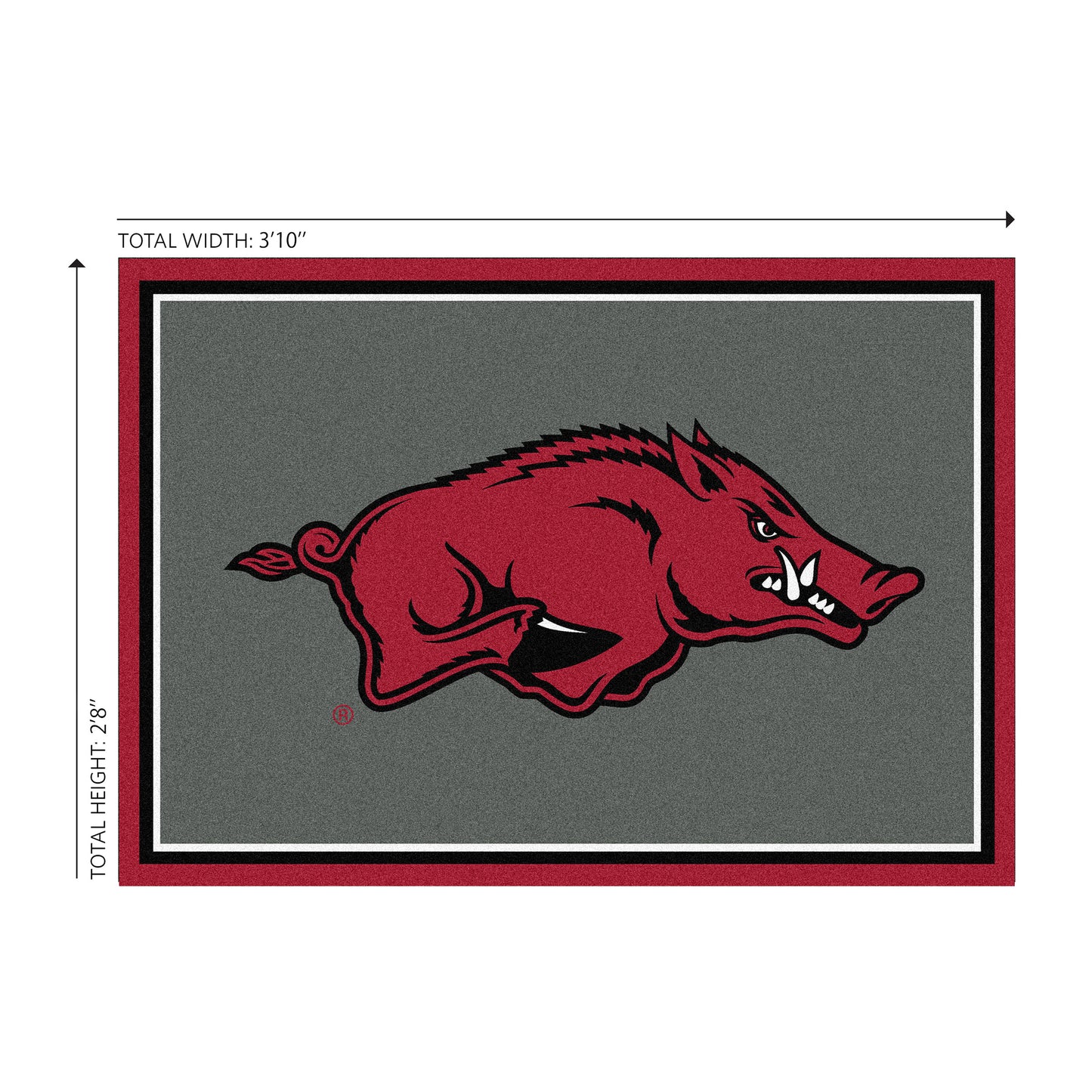Arkansas Razorbacks Welcome Mat Dimensions