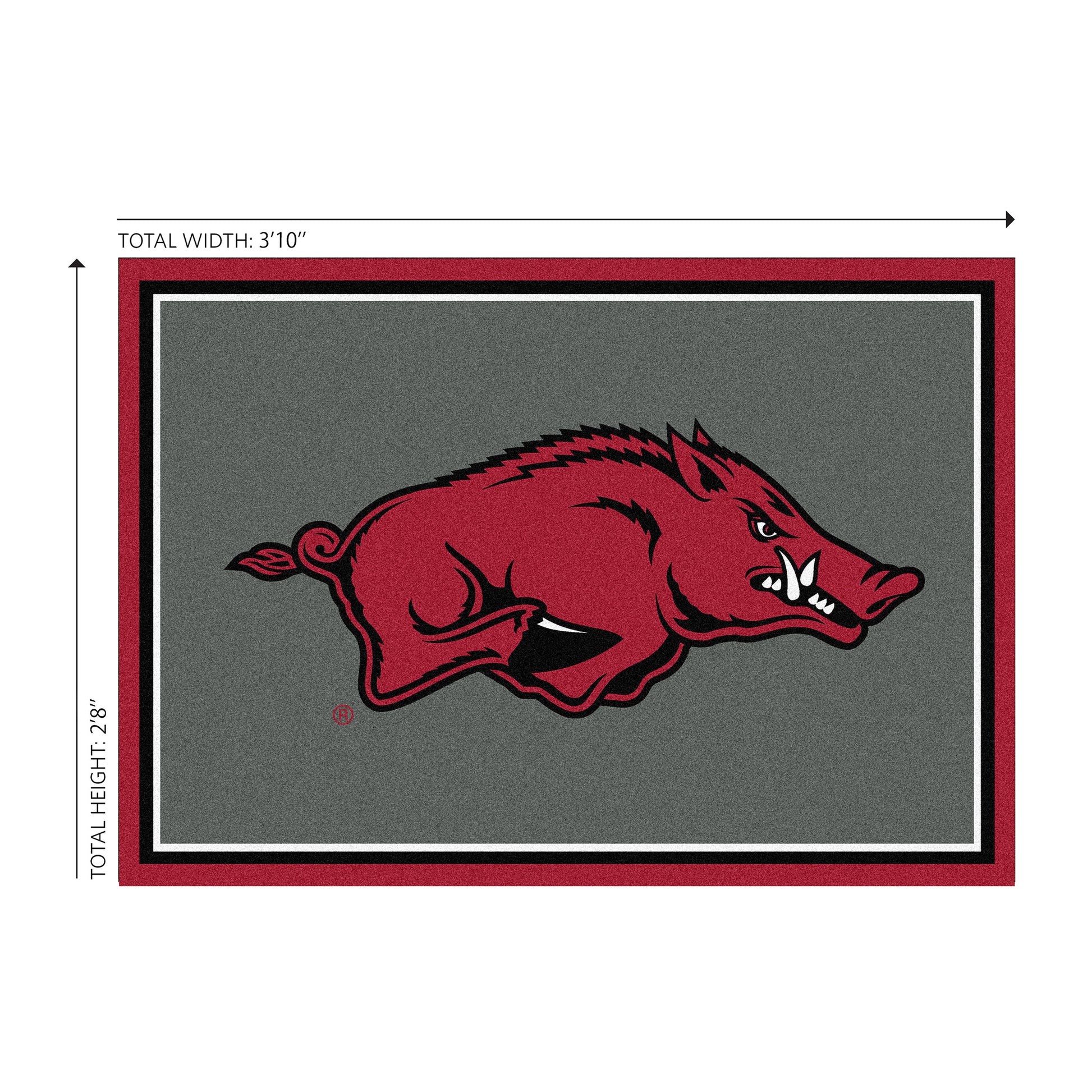 Arkansas Razorbacks Welcome Mat Dimensions