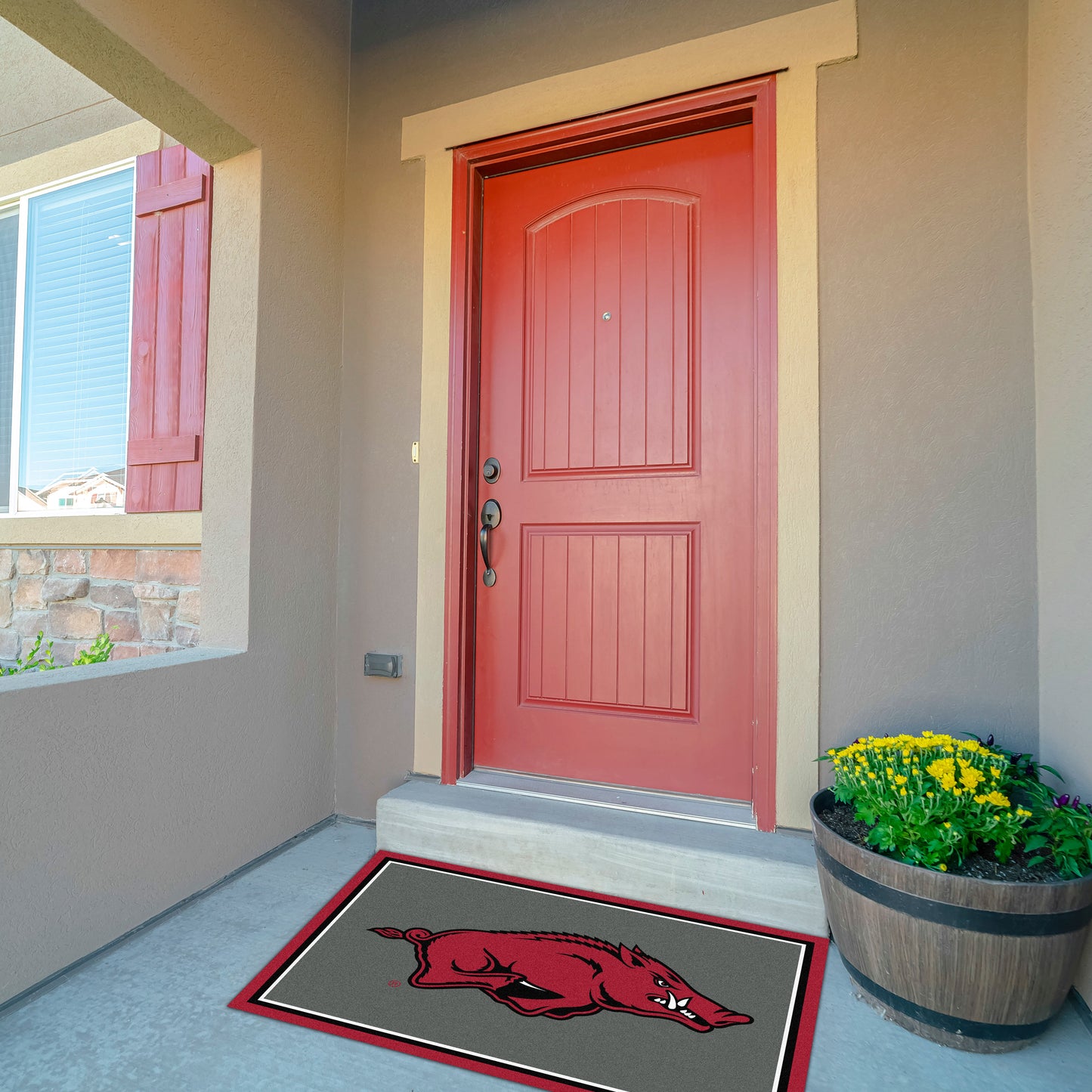 Arkansas Razorbacks Front Door Mat