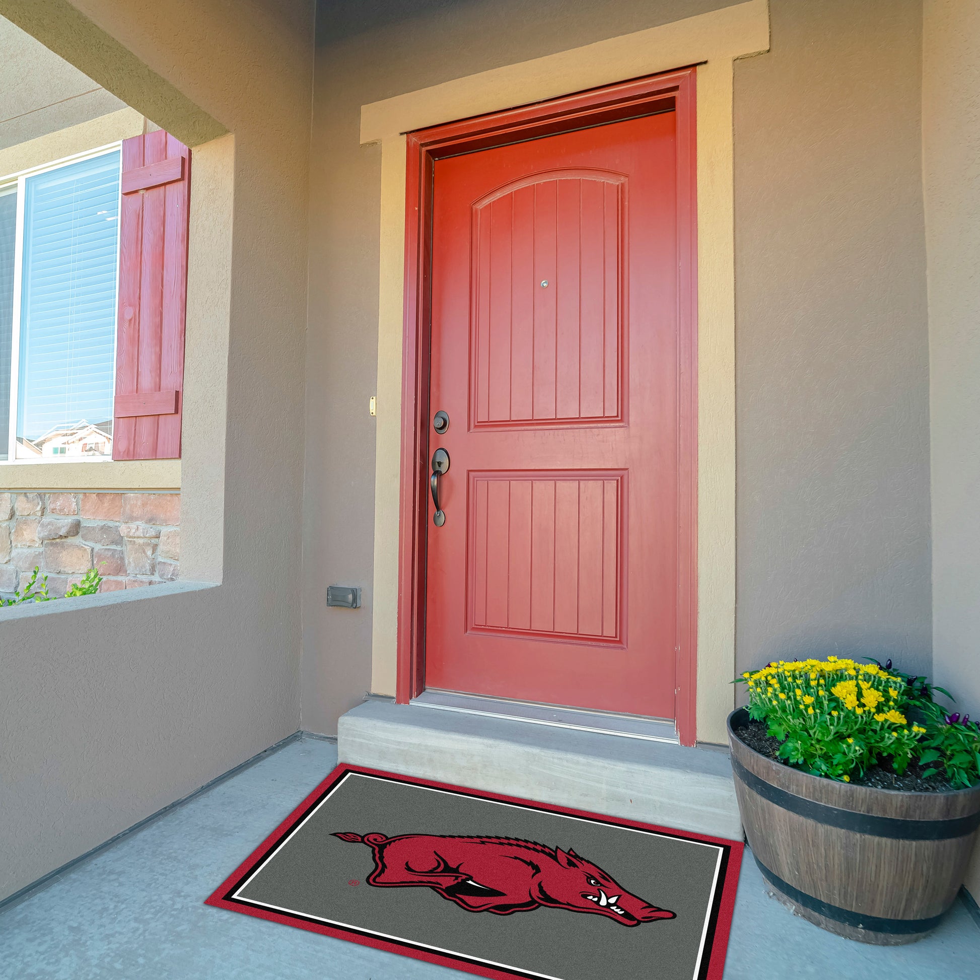 Arkansas Razorbacks Front Door Mat