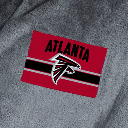 Atlanta Falcons silk touch charcoal bathrobe logo patch