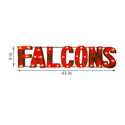Atlanta Falcons lighted metal retro sign