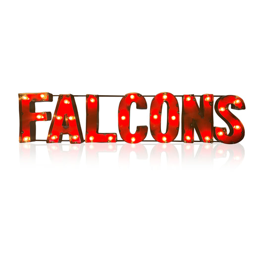 Atlanta Falcons lighted metal sign