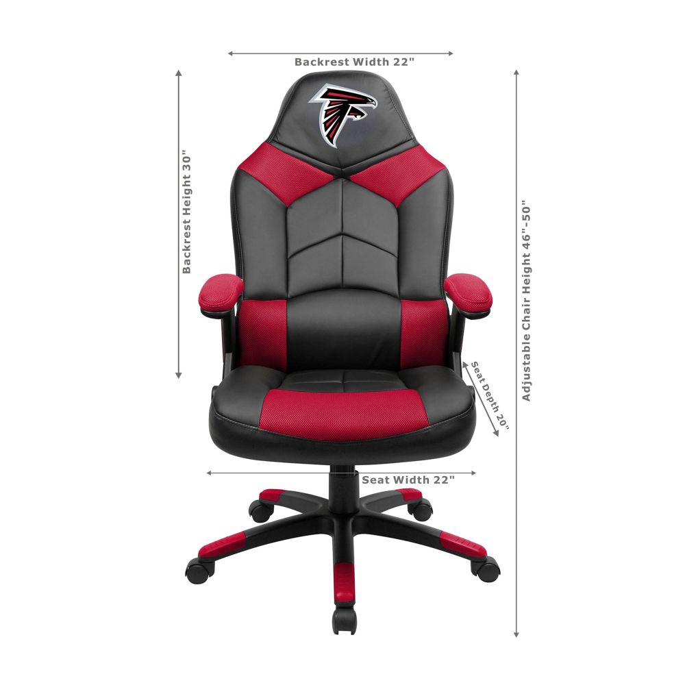Atlanta Falcons Office Gamer Chair Dimensions