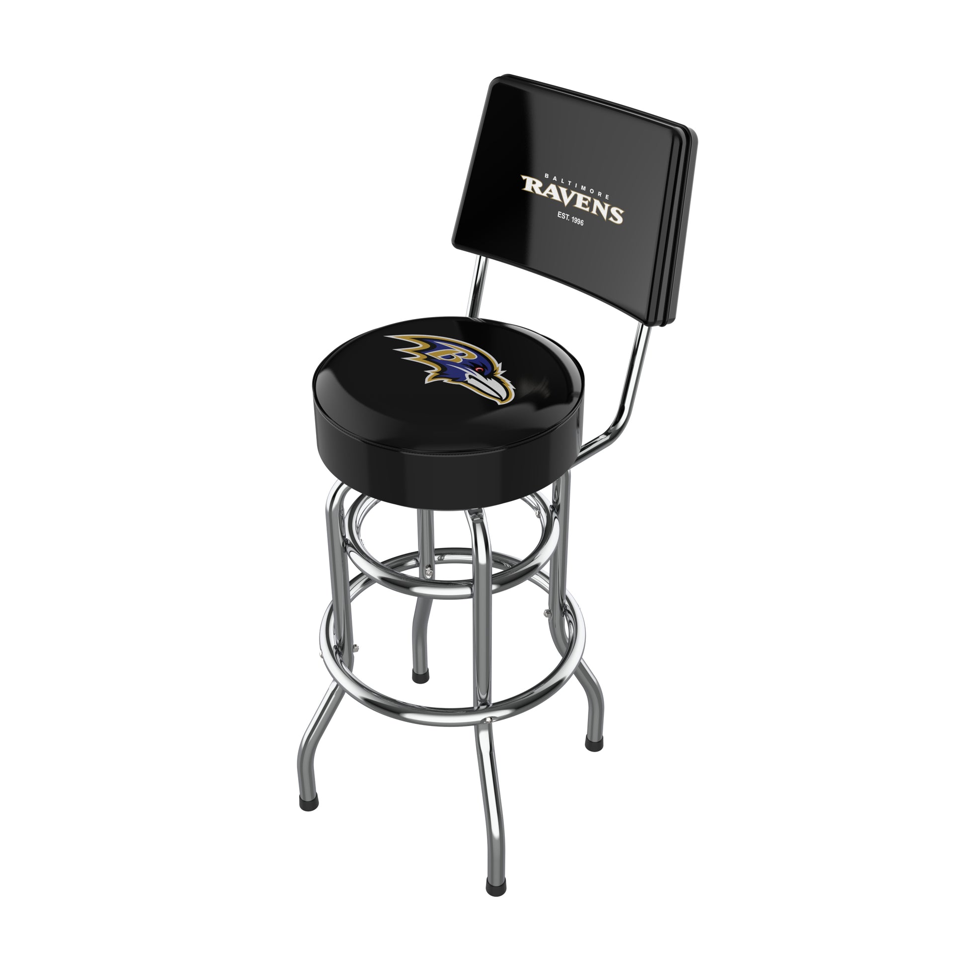 Baltimore Ravens Chrome Barstool