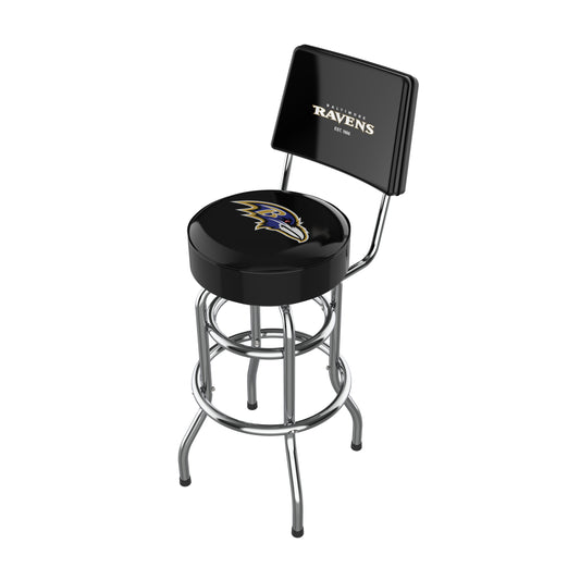 Baltimore Ravens Chrome Barstool