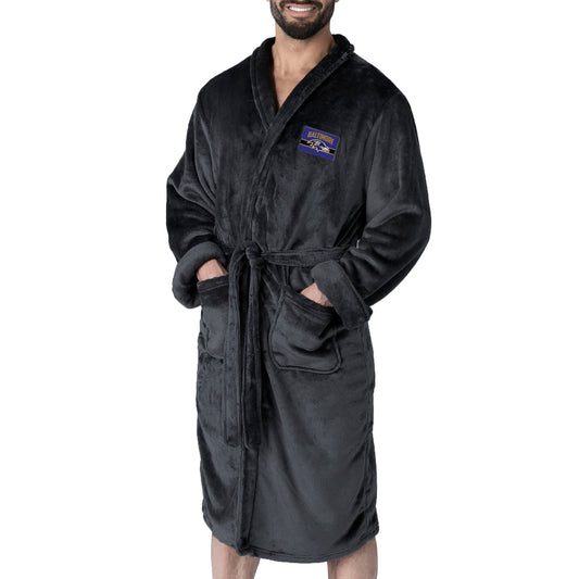 Baltimore Ravens silk touch team color bathrobe