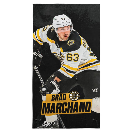 Boston Bruins Brad Marchand beach towel