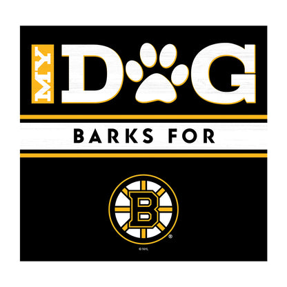 Boston Bruins dog sign