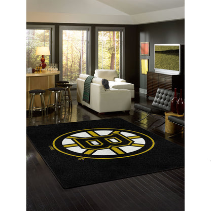 Boston Bruins spirit style area rug life