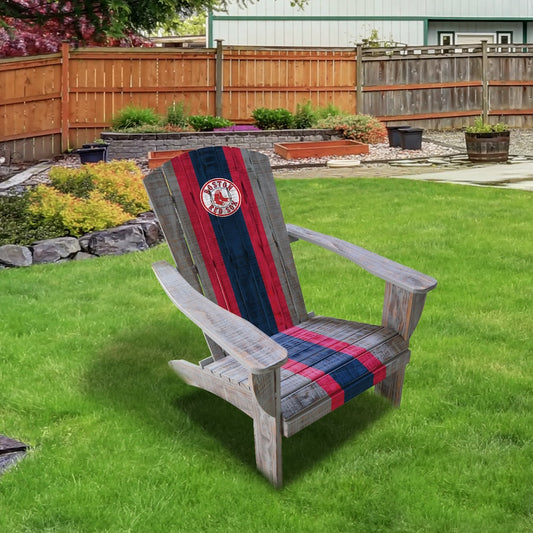 Boston Red Sox Outdoor Painted Adirondack Chair