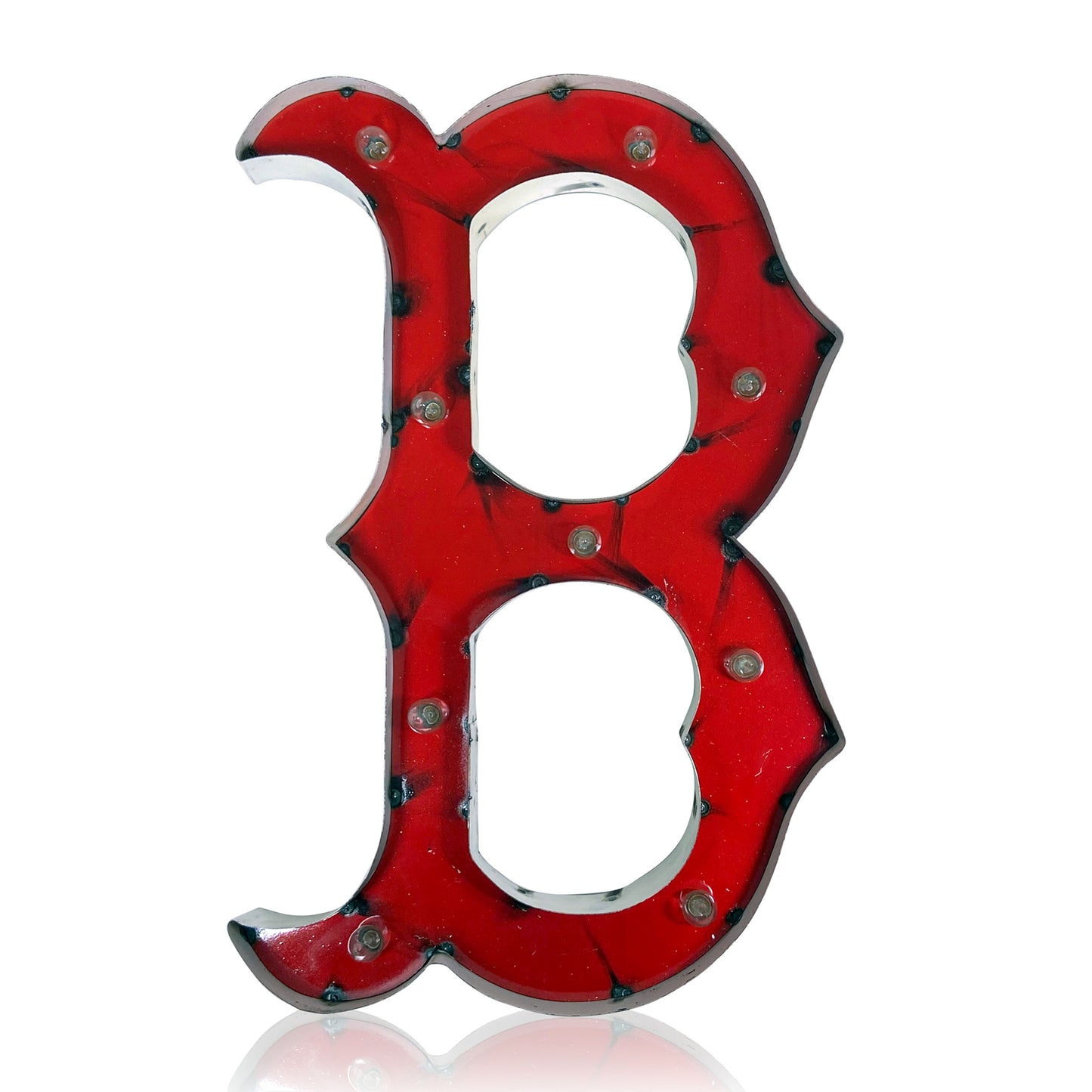 Boston Red Sox logo lighted metal sign