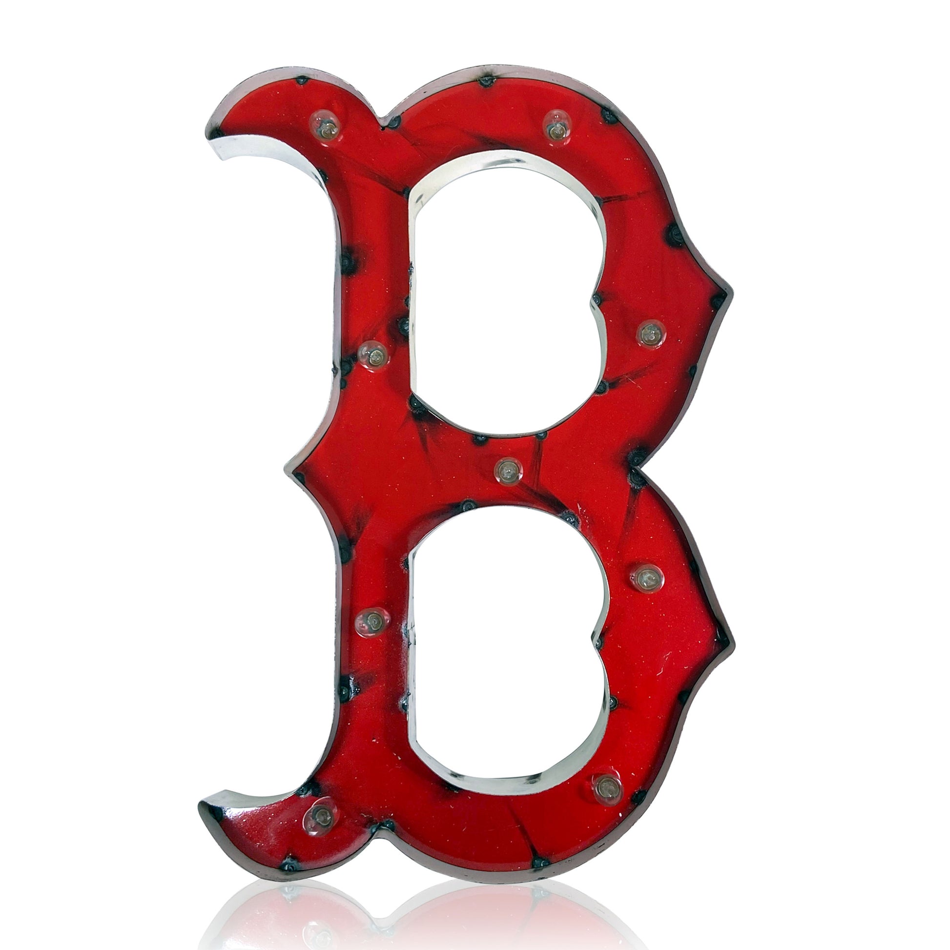 Boston Red Sox logo lighted metal sign