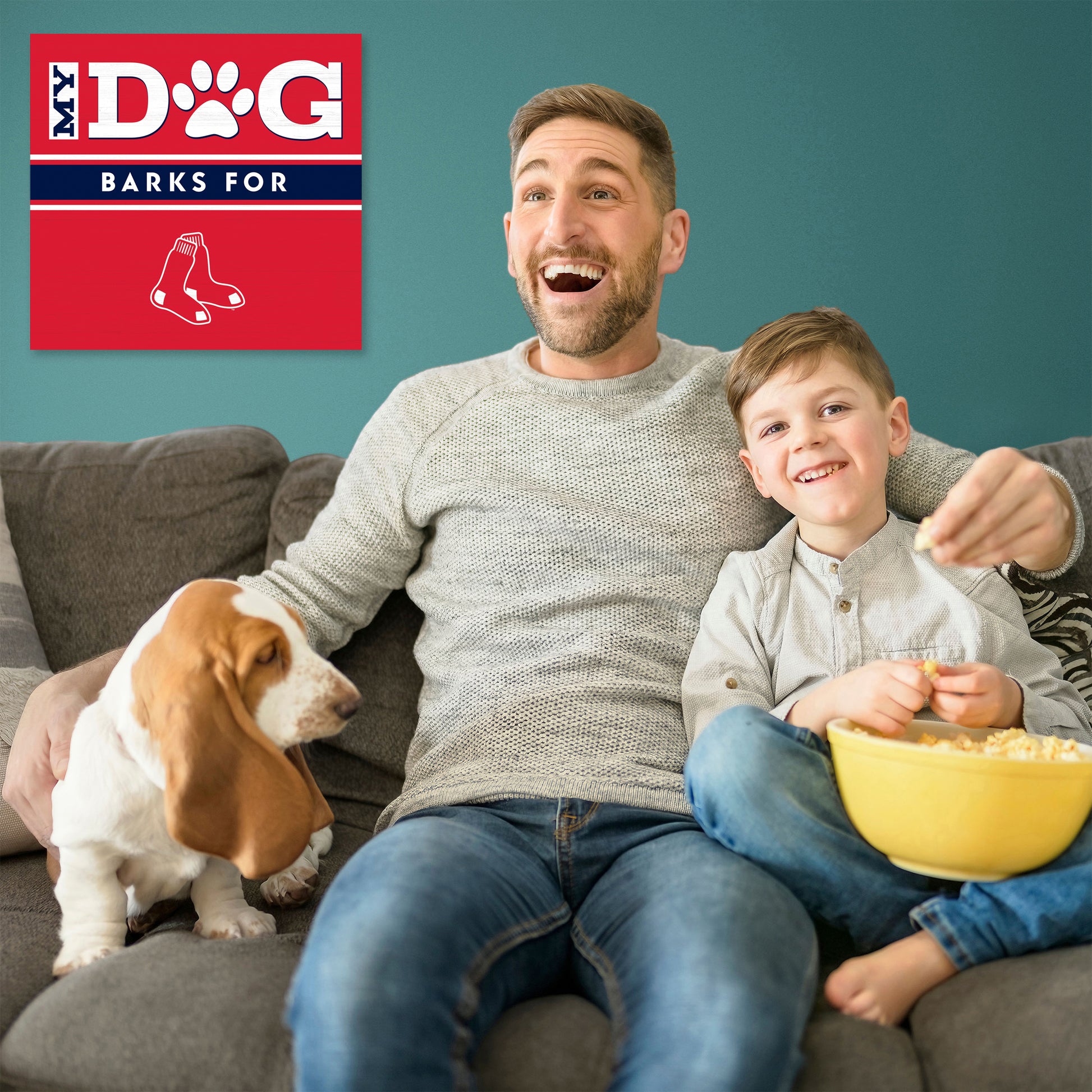 Boston Red Sox my dog art sign