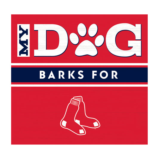 Boston Red Sox dog sign