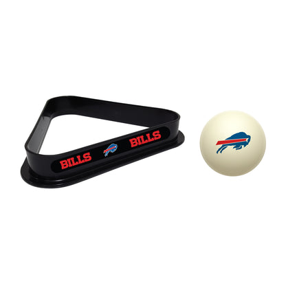 Buffalo Bills cue ball and triangle
