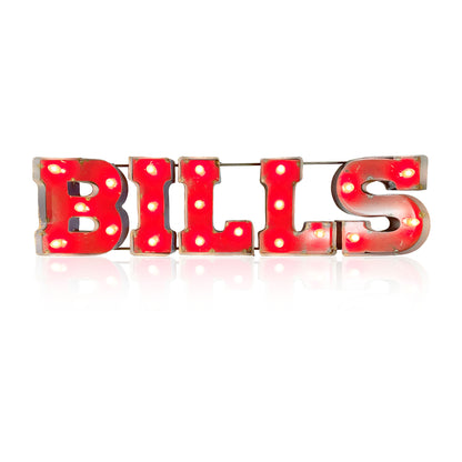 Buffalo Bills lighted metal sign