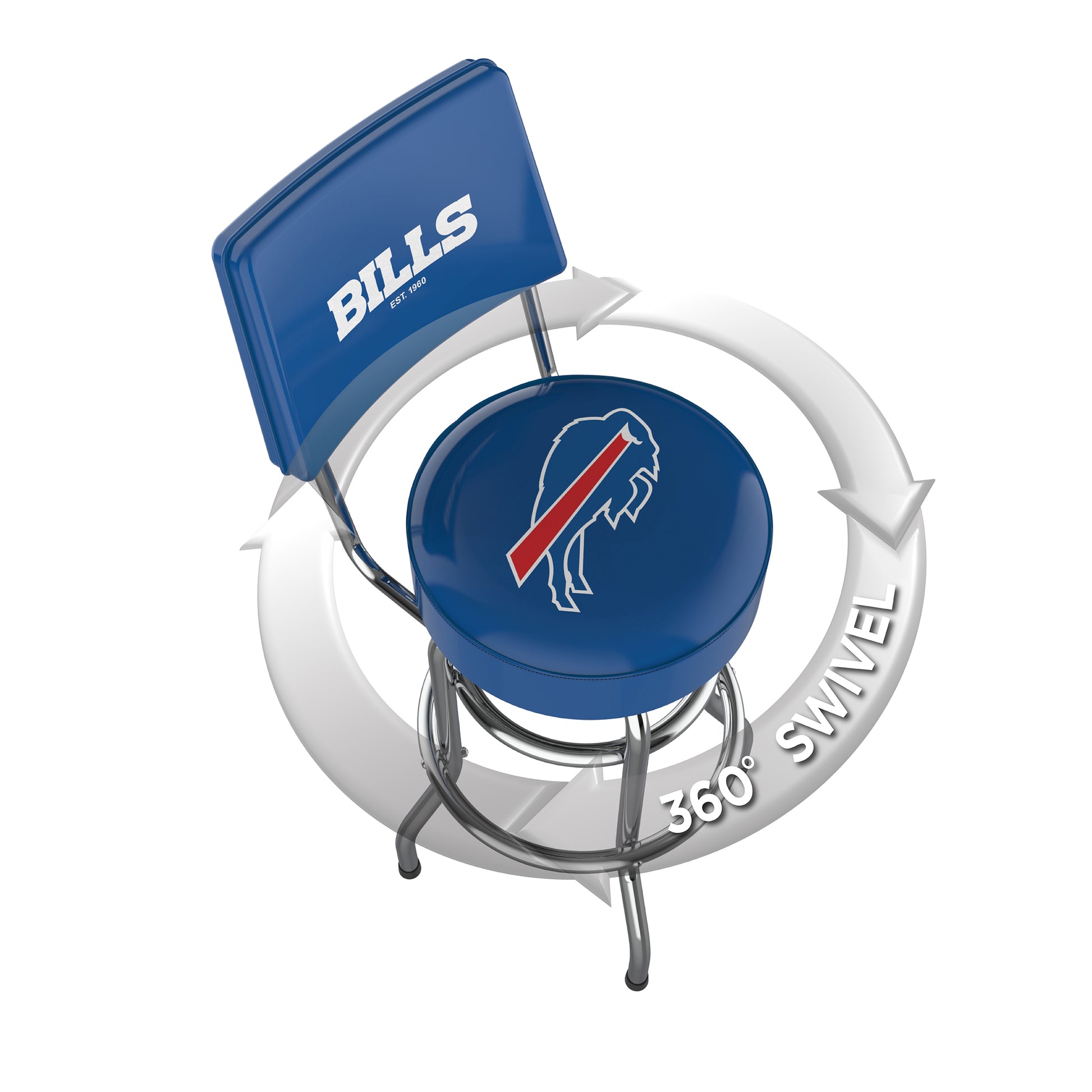 Buffalo Bills Swivel Barstool