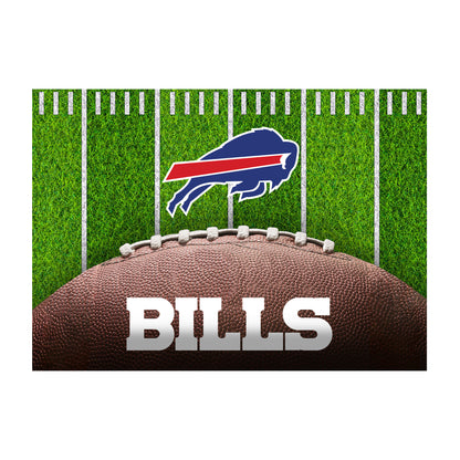 Buffalo Bills washable football field rug