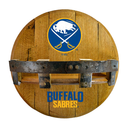 Buffalo Sabres whiskey barrel shelf
